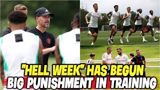 "Hell Week" Has Begun !! Big Punishment in Training !! l News l MAN UNITED