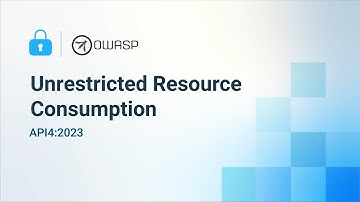 Unrestricted Resource Consumption - 2023 OWASP Top 10 API Security Risks