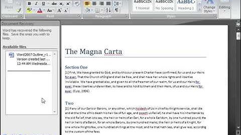 Microsoft Word 2007 ENG TB 08 11 AutoRecover