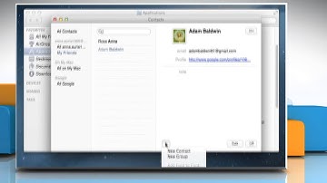 How to create email contact groups in  Mail app -  Mac® OS X™