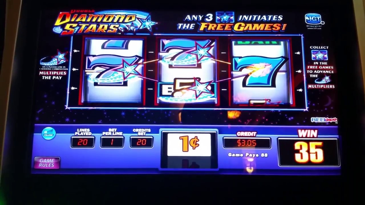 Double Diamond Stars bonus free games at Empire City casino YouTube