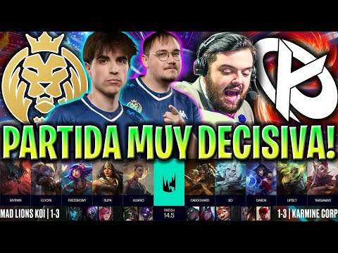 IBAI CASTEA A MAD KOI PARTIDA MUY DECISIVA! - MDK vs KC LEC PRIMAVERA 2024 ESPAÑOL LVP