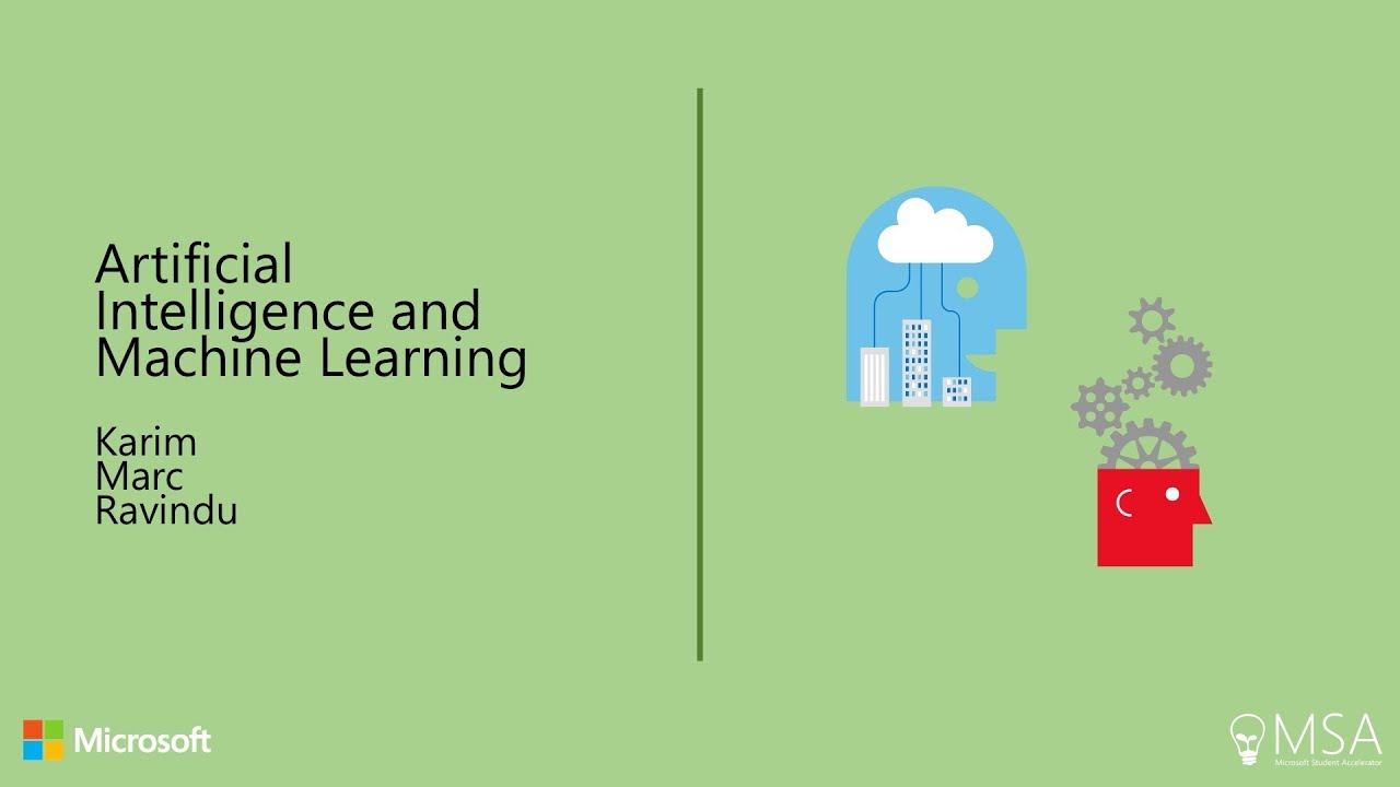 ARTIFICIAL INTELLIGENCE and MACHINE LEARNING | Microsoft Azure - YouTube