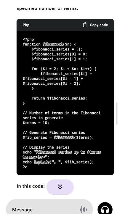 Create Fibonacci series in PHP - YouTube
