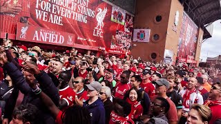 Liverpool fans sing the Diogo Jota song outside Anfield 🔴🇵🇹 Forever our Number 20 ❤️🕊️