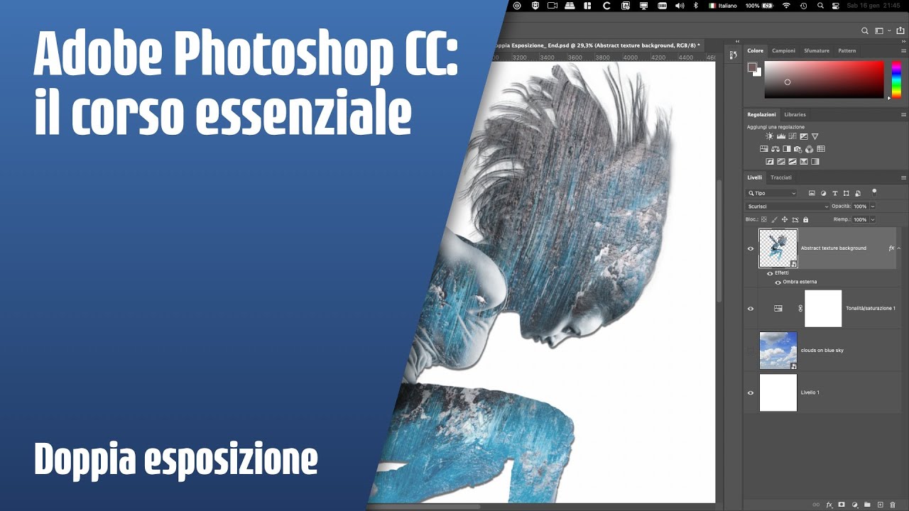 Effetti di doppia esposizione con Adobe Photoshop CC - YouTube