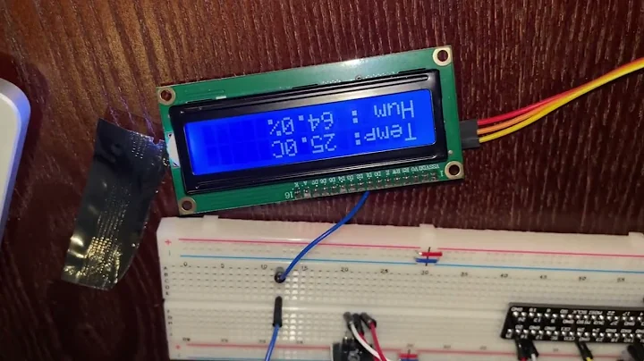 IOT Lab 6: DHT11 Temperature and Humidity Monitoring with Raspberry Pi on a LCD Display