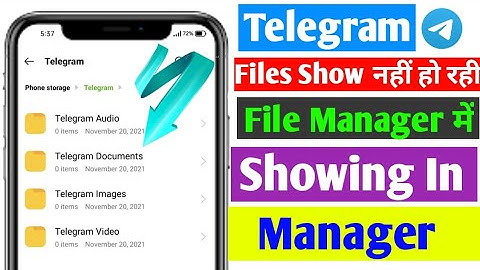how to fix telegram files | folder not showing in file manager android 11| 2022 Problem Solved