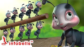 Ants go marching one by one song | Baby Rhymes & Kids Songs | Infobells #babyrhymes #nurseryrhymes