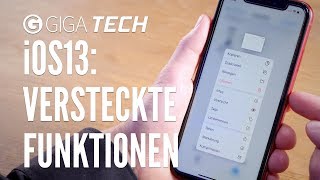 iOS 13: 13 versteckte Funktionen für iPhone (deutsch), die du kennen solltest – GIGA.DE