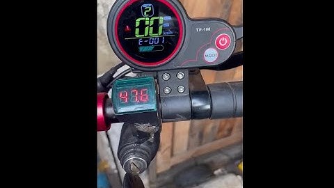 How to Troubleshoot  Error -001 on Electric scooter with TF-100 throttle display