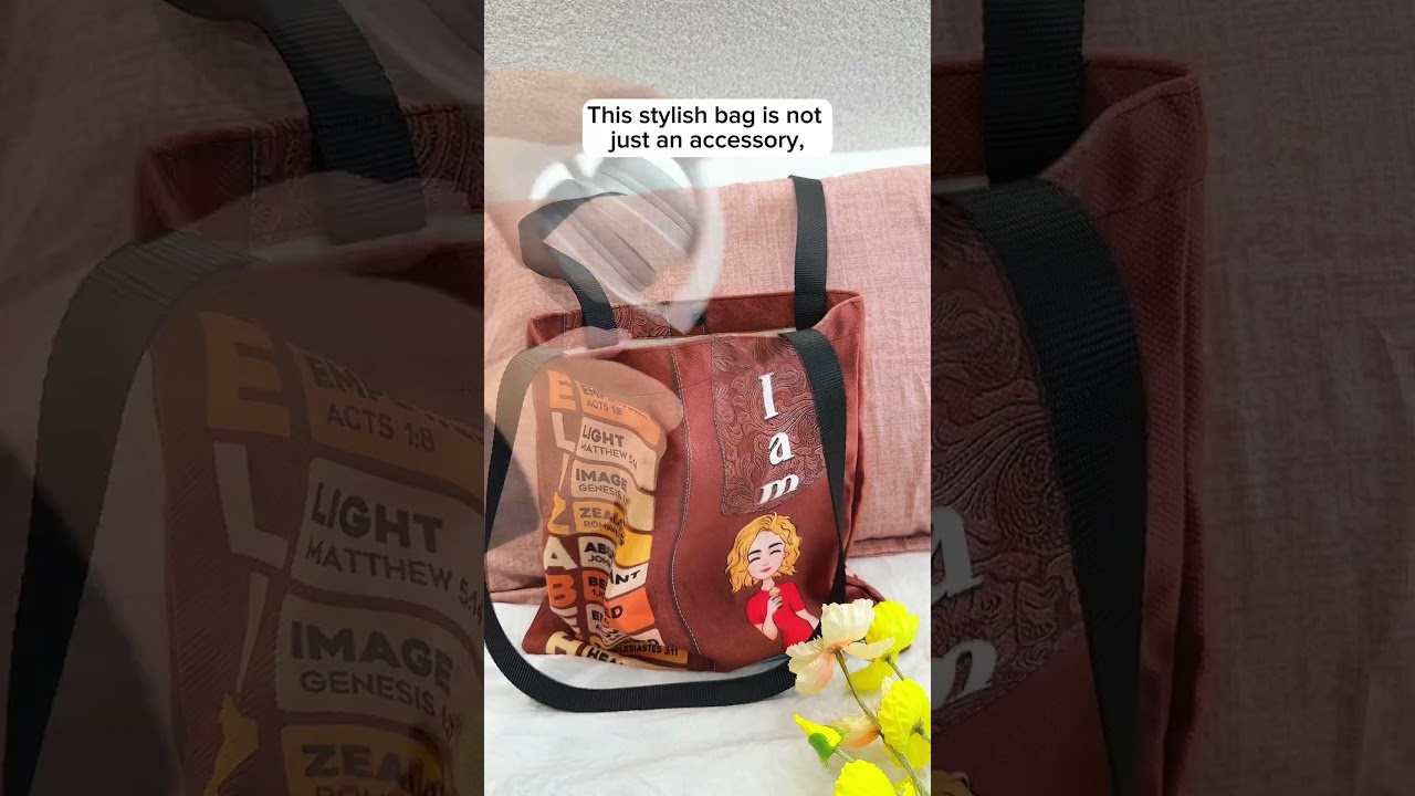 I Am Name Letter | Personalized Tote Bag