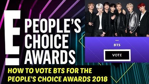 HOW TO VOTE BTS AT THE PEOPLE