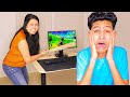 Angry Mom DESTROYS my Gaming Setup for Playing Fortnite!