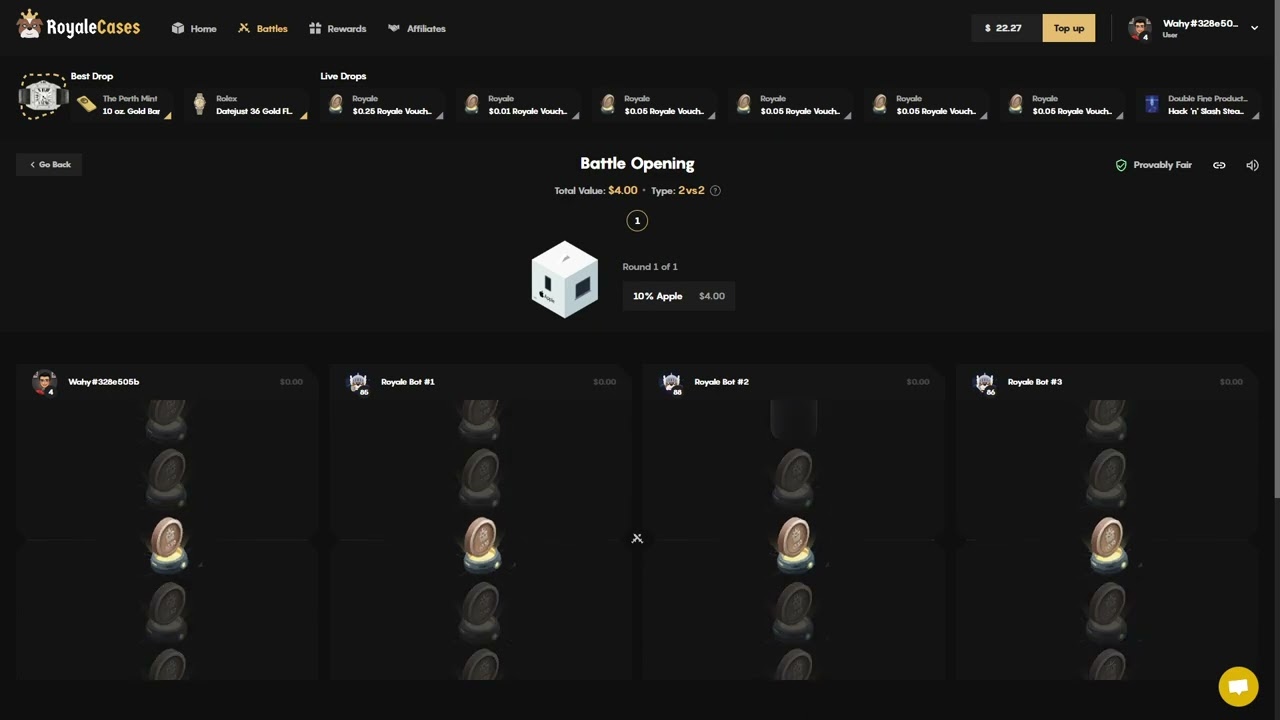 I TRIED A BRAND NEW ITEM UNBOX WEBSITE WITH 35$ (ROYALECASES)