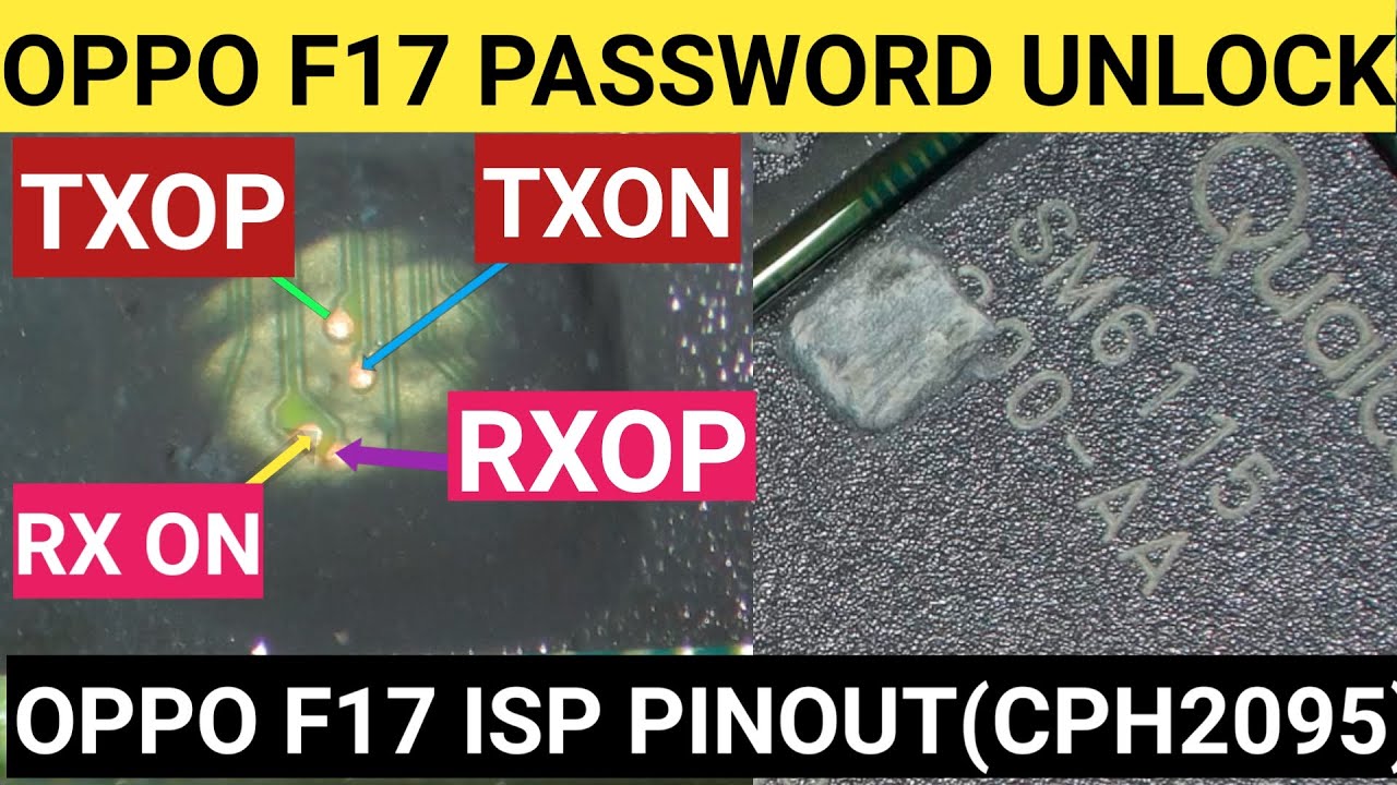 Oppo F17 CPH2095 Password Unlock With Isp Pinout Method | Oppo F17 lock