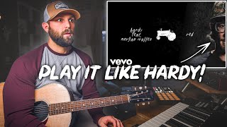 How To Play &quot;Red&quot; Like Hardy! (and morgan wallen)