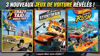 3 NOUVEAUX JEUX DE VOITURE ANNONCÉS ! Crazy Taxi World Tour, StuntMan Hollywood, Hotwheels Infinite