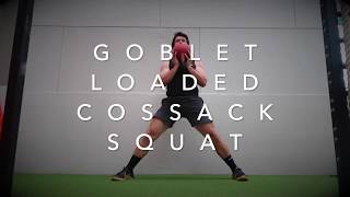 Goblet Loaded Cossack Squat