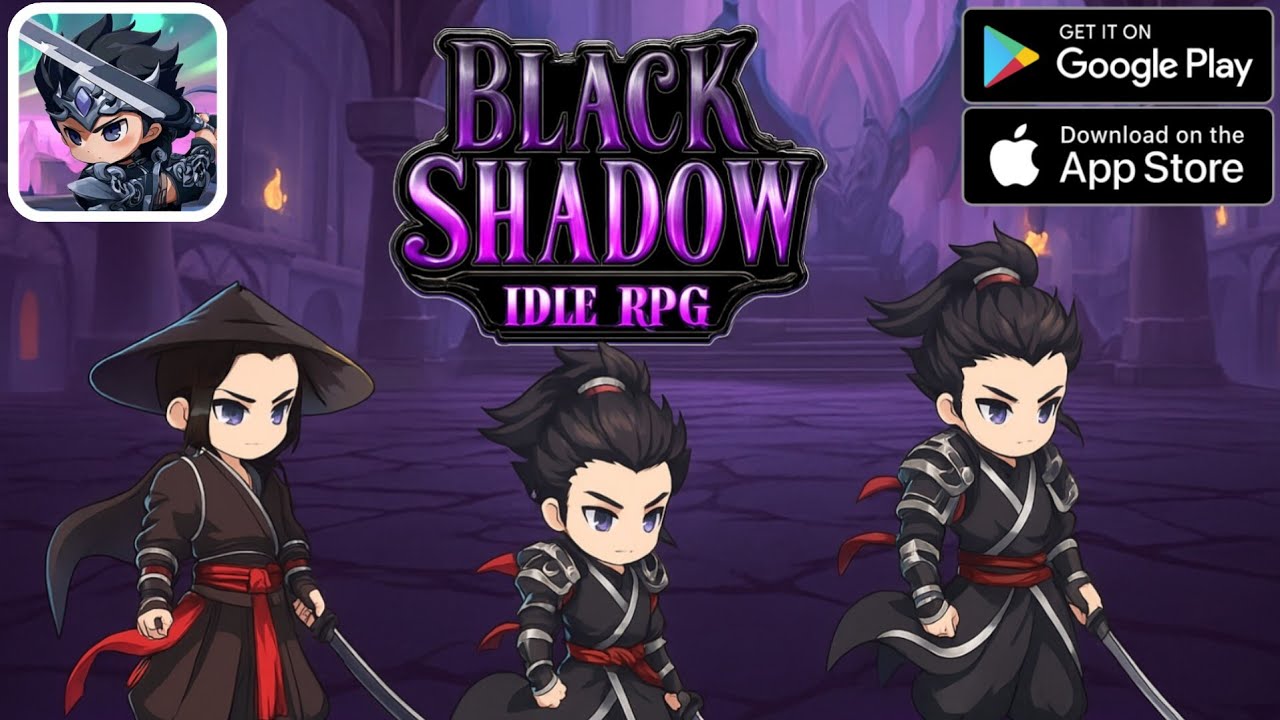 🎭⚔️ Black Shadow : Idle RPG 🌌 | Rise of the Shadow Empire 👑🔥