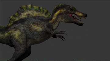Spinosaurus Blender Animation!!! #jurassic #jurassicpark #jurassicworld #blenderanimation