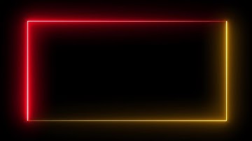 Neon light border | Frames template video | Glowing frame black screen | Background loop vfx #2