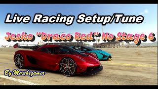 CSR 2 | CSR Racing 2, Jesko Draco Red Live Racing, Setup and Tune No Stage 6