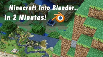 Import Minecraft Worlds Into Blender In 2 Minutes!