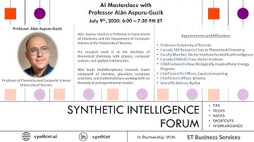 AI Masterclass with Alán Aspuru-Guzik (Professor at University of Toronto)