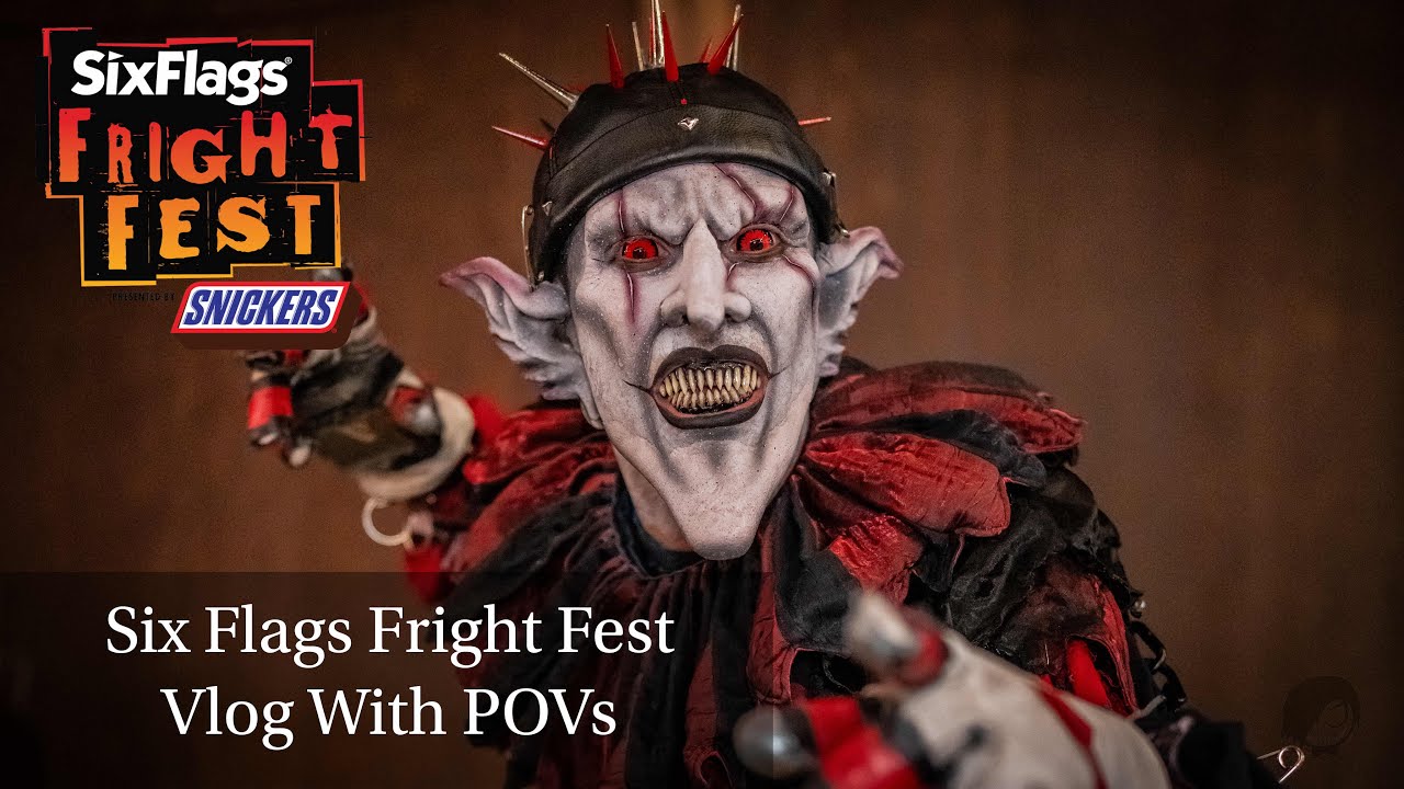 Six Flags Magic Mountain Fright Fest Video Vlog With POV of some House ...