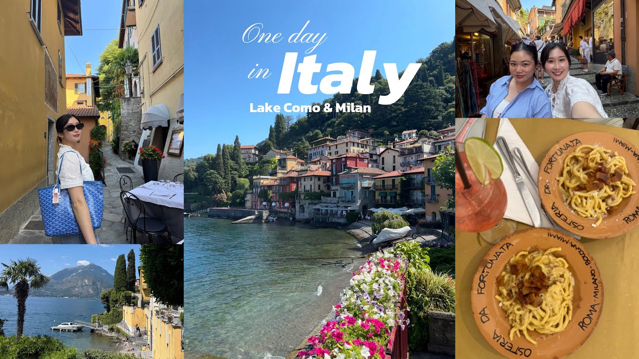 【祝!50ヶ国目】A Day Trip in コモ湖 & ミラノ🇮🇹🍨❤️ 