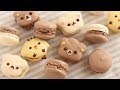 チョコレートマカロンになったリラックマたち Rilakkuma Chocolate French Macarons｜HidaMari Cooking