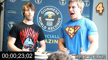 Guinness World Record for Most Jaffa Cakes (13) Eaten in One Minute | Furious Pete