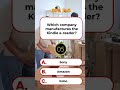Which company manufactures the Kindle e-reader | Brain Knowledge Quiz | USA GK Quiz