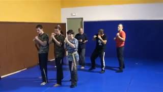 Entrainement De Stenka Lart Martial Corps À Corps Russe