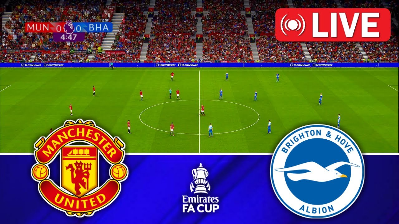 🔴LIVE || Manchester United vs Brighton | Emirates FA Cup 2025/26