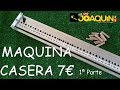 UNIONES PERFECTAS EN MADERA CON ESPIGAS O TUBILLONES (Maquina casera 100%) 1 de 2.