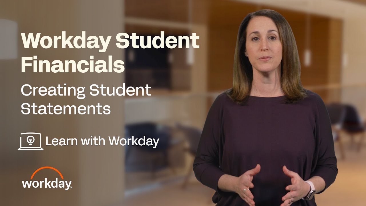 How to Create Student Statements | Workday Student Financials - YouTube