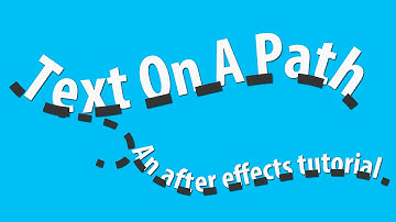 Animate Text On A Path - Adobe After Effects tutorial