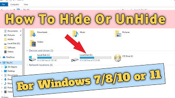How to Hide Or Unhide Drive in Windows 7/8/10 Or 11 | Hard Drive Ko Hide Or Unhide kaise kare