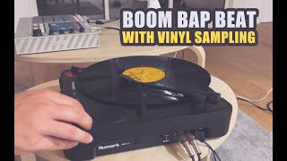 Making a Boom Bap Beat with Vinyl Sampling on AKAI MPC LIVE II Retro