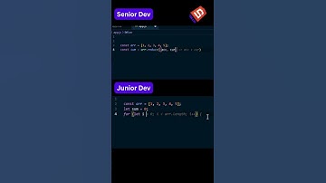 Junior Dev vs Senior Dev: Sum of Array Elements 🧑‍💻🔥 | Coding Tips
