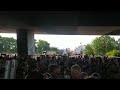 Afición del Real Madrid llegando a Saint-Denis final Champions 2022