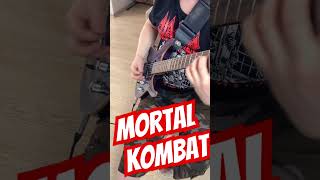 Mortal Kombat Guitar w/ Delay #shorts  #mortalkombat #guitar #guitarcover #technomusic #maintheme