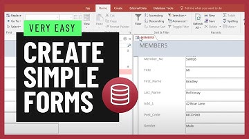 How to create simple forms in Access | IGCSE ICT Practical Exam Revision