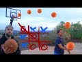 TIC TAC TOE TRICKSHOT BASKETBALL CHALLENGE vs Josh Horton