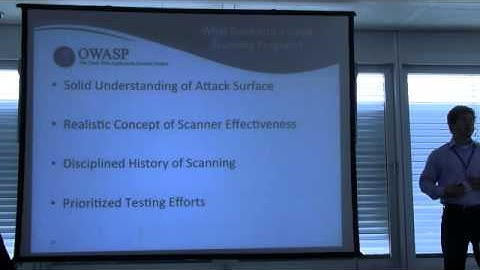 Do You Have a Scanner or a Scanning Program? - Dan Cornell - OWASP AppSecEU 2013