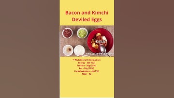 Bacon and Kimchi Deviled Eggs