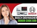 How To Fix Bosch Dishwasher Error Code E09 (STEP BY STEP)