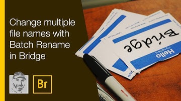 Change multiple file names with Batch Rename in Bridge